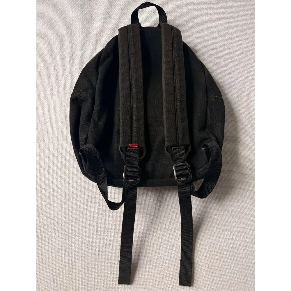 Supreme Canvas Backpack Black FW20 20L Box Logo Authentic Streetwear Bag